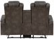 Homelegance® Tabor Brownish Gray Power Reclining Loveseat-3