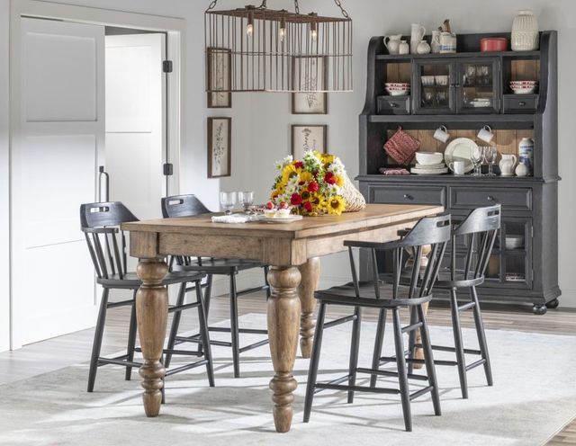 Legacy Classic Vintage Market Kettle Black Spindle Back Counter Stool-2