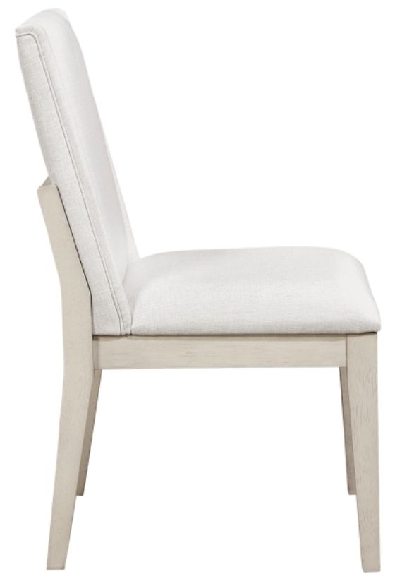 Homelegance® Tundra Antique White/Ivory Side Chair-3