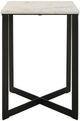 Coaster® Tobin White End Table with Black Base-1