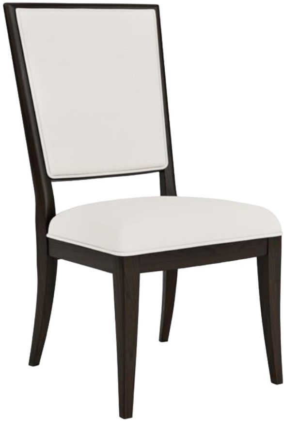 Riverside Furniture Lydia Dark Cabernet/White Upholstered Side Chair-0
