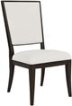 Riverside Furniture Lydia Dark Cabernet/White Upholstered Side Chair-0