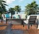 Homecrest™ Outdoor Living Customizable Sutton Cushion Aluminum/Fabric Outdoor Chat Chair-1