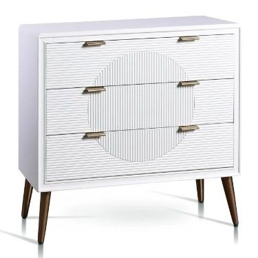 Stylecraft Milo Satin White Chest   -0