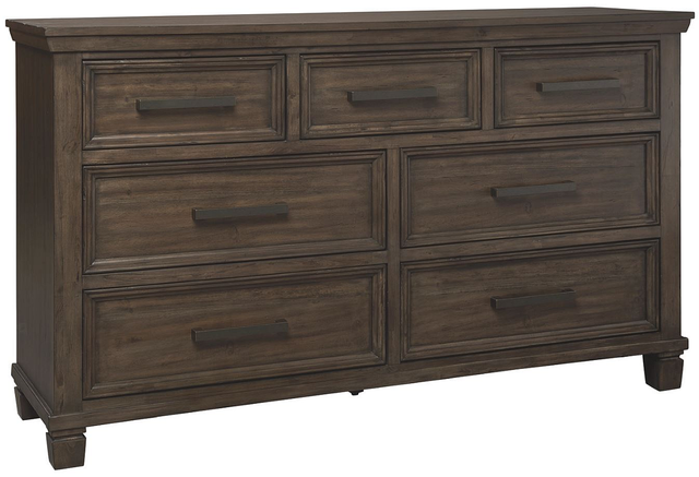 Signature Design by Ashley® Johurst 2-Piece Grayish Brown King Panel Bed with Storage Set-2