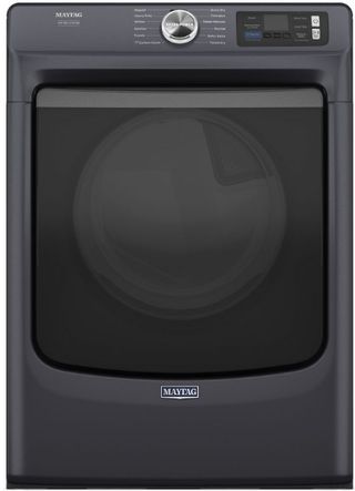 Maytag® 7.4 Cu. Ft. Midnight Steel Front Load Gas Dryer 