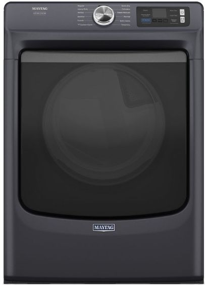Maytag® 7.4 Cu. Ft. Midnight Steel Front Load Gas Dryer -0