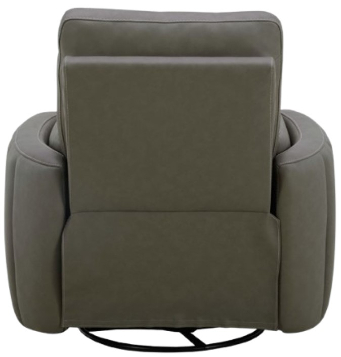 Liberty Furniture Reilly Aline Light Gray Leather Power Swivel