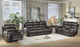 Mazin Furniture Lance Brown Power Double Reclining Sofa-4