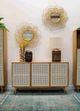 LH Home Skye Brass/Natural Standing Lamp-1