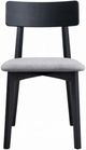 ACME Furniture Real 2-Piece Black/Gray Upholstered Dining Side Chair Set-3