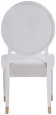 Universal Explore Home™ Love. Joy. Bliss. Miranda Kerr Home Alabaster/Diamond Velvet Pearl Oval Side Chair-4