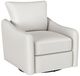 Coaster® Madia Vanilla Upholstered Sloped Arm Swivel Glider Chair-0