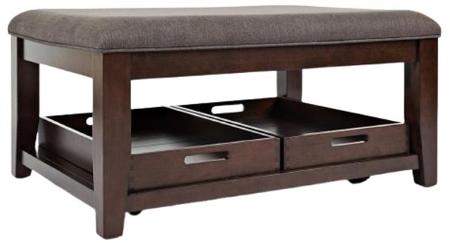 Jofran Inc. Twin Cities Brown/Charcoal Cocktail Table-0