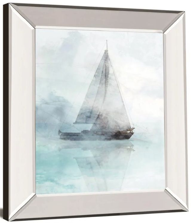 Classy Art A Sailing Boat I by Ken Roko Mirror Framed Wall Art-1