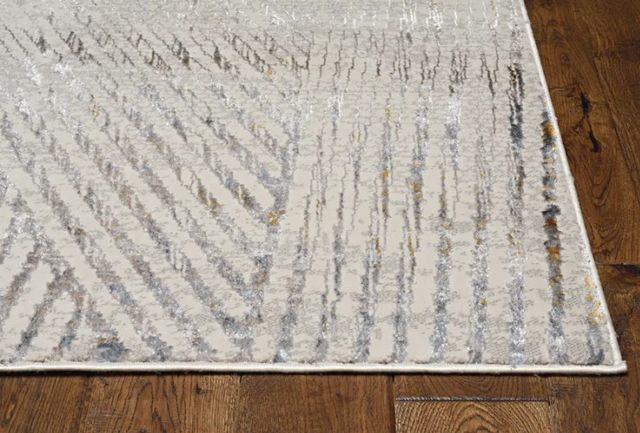 KAS Rugs Inspire Ivory/Gray Parker 5'x8' Area Rug-1