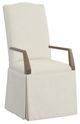 Fairfield® Customizable Entree Dining Camel Tall Back Skirted Arm Chair-0