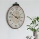 A & B Home Southern Living Thaddeus White Oval Wall Clock-4