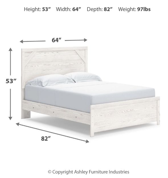 Signature Design by Ashley® Gerridan Gray/White Queen Panel Bed-3