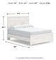 Signature Design by Ashley® Gerridan Gray/White Queen Panel Bed-3
