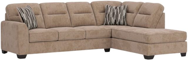 Benchcraft® Olten 2-Piece Mocha Right-Arm Facing Sectional and Chaise-0