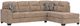 Benchcraft® Olten 2-Piece Mocha Right-Arm Facing Sectional and Chaise-0