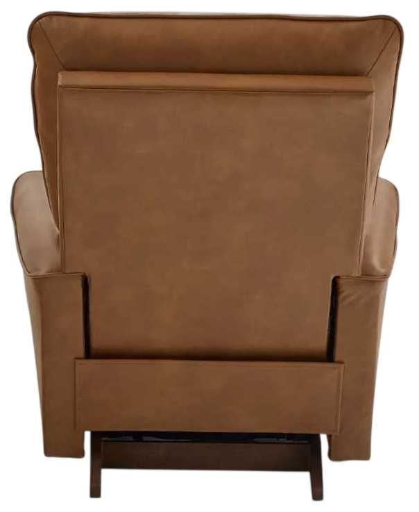 La-Z-Boy® Belmont Camel Leather Power Rocking Recliner with Headrest and Lumbar-4
