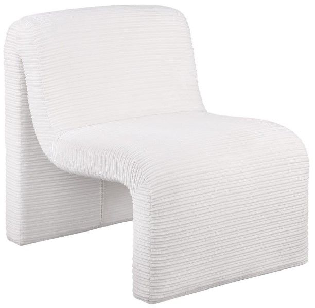Coaster® Drayton Ivory Upholstered Curved Accent Chair-0