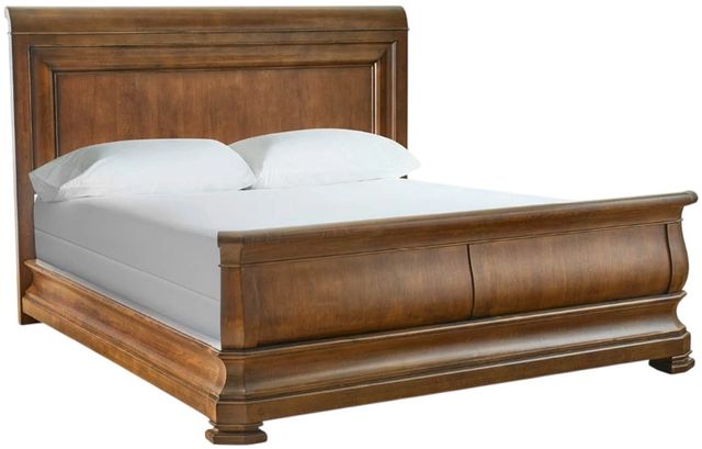 Universal Explore Home™ New Lou Louie P's Cognac California King Sleigh Bed-0