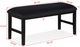 Crown Mark Sebastian Black Dining Bench-2
