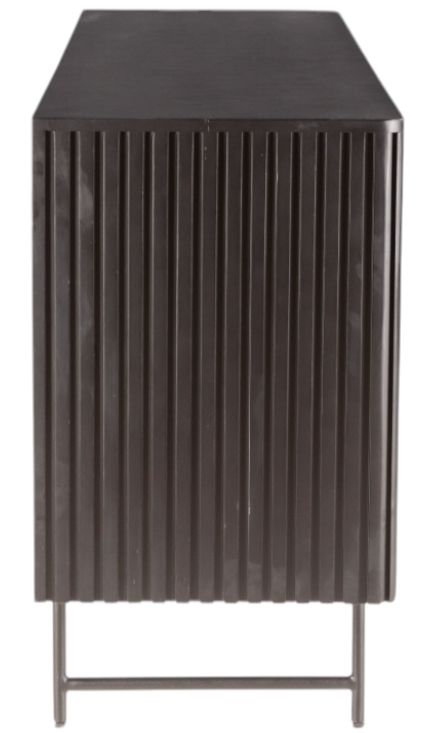 Home Trends & Design Verbania Matte Black Sideboard-1