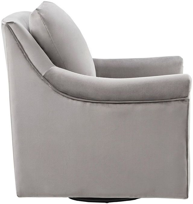 Olliix by Madison Park Grey Deanna Swivel Chair-1