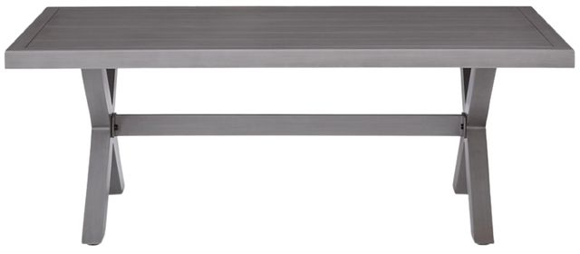 Signature Design by Ashley® Half Moon Beach Gray Wooden Outdoor Cocktail Table-2