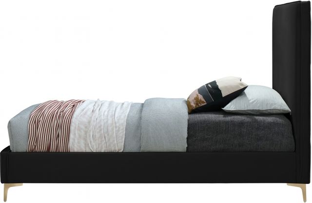 Meridian Furniture Geri Black Twin Upholstered Panel Bed-2