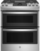 GE® 30" Stainless Steel Slide-In Natural Gas Double Oven Range-0