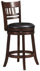 Homelegance® Edmond Black/Dark Cherry Swivel Counter Height Chair-0