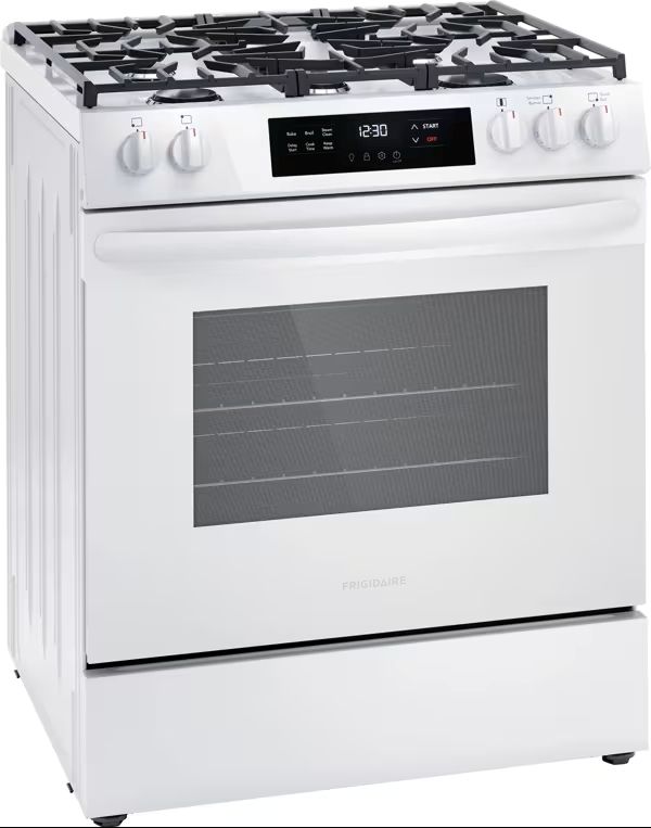 Frigidaire® 30" White Slide In Gas Range-3