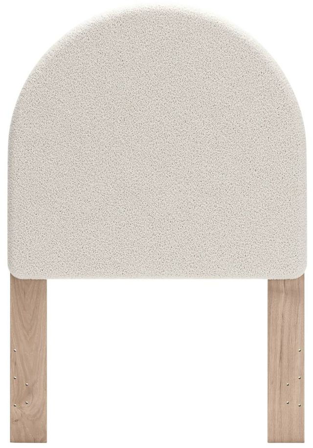 Signature Design by Ashley® Arloster Tan/White Upholstered Twin Panel Headboard-1