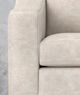 International Furniture Direct Natural Parota Ivory Upholstered Arm Chair-4