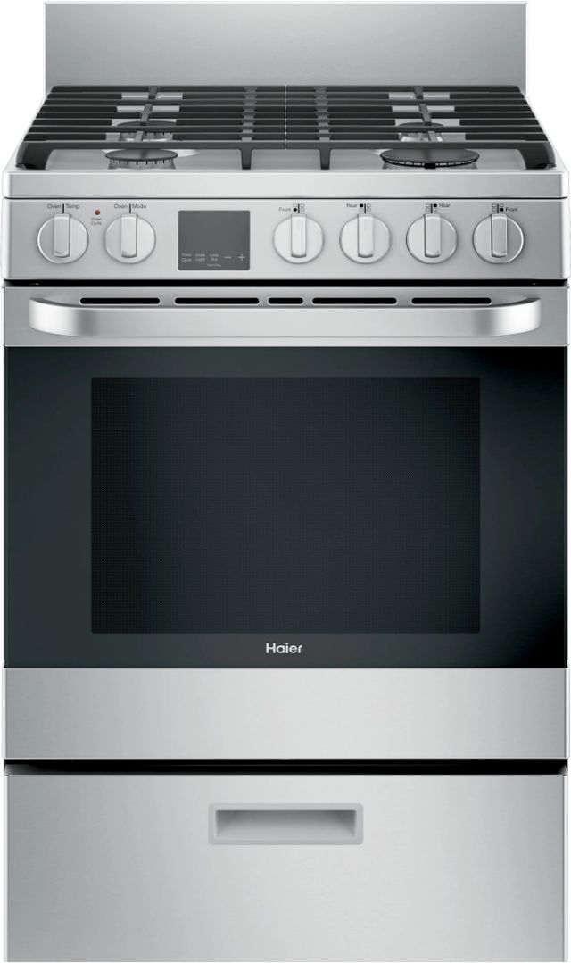 Haier 24" Stainless Steel Freestanding Gas Range-0