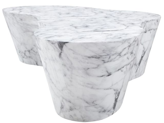Meridian Furniture Monza White Marble Coffee Table-1