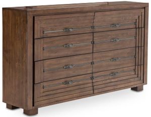 front view of the Michael Amini® Carrollton Rustic Ranch Console/Credenza/Dresser/Sideboard