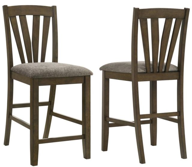 Coaster® Canfield 2-Piece Brown Counter Stool Set-0