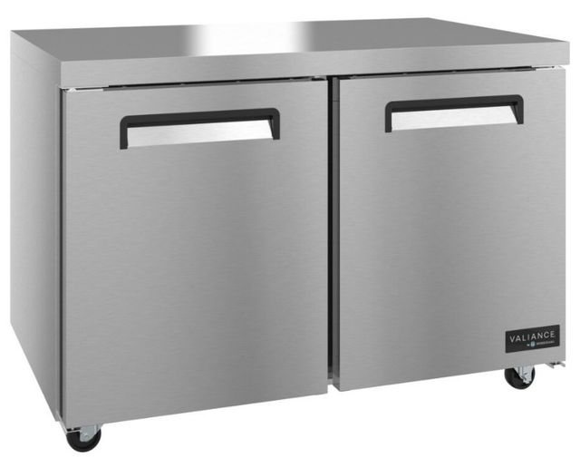 Hoshizaki Valiance® 48" 12.1 Cu. Ft. Stainless Steel Two Section Undercounter Refrigerator-2
