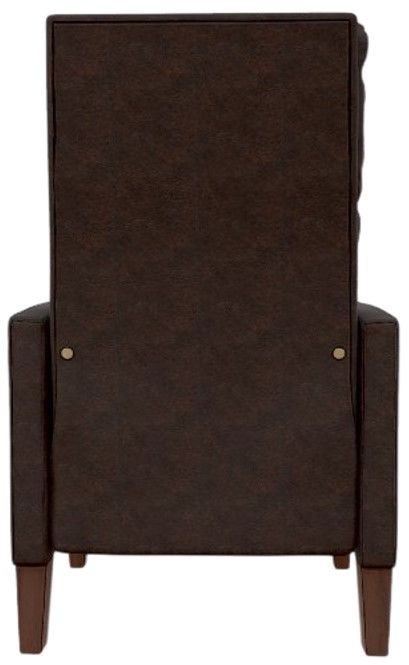 Best® Home Furnishings Customizable Janae Leather Manual High Leg Recliner with Dark Walnut Legs-3