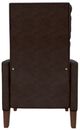 Best® Home Furnishings Customizable Janae Leather Manual High Leg Recliner with Dark Walnut Legs-3