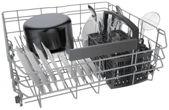 Bosch® 300 Series 24" Stainless Steel Front Control Built In Dishwasher-1