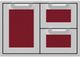 Hestan® AGSDR Series 30” Tin Roof Outdoor Combo Door/Drawer-0