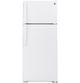 GE® 28" 17.5 Cu. Ft. White Freestanding Top Freezer Refrigerator-0