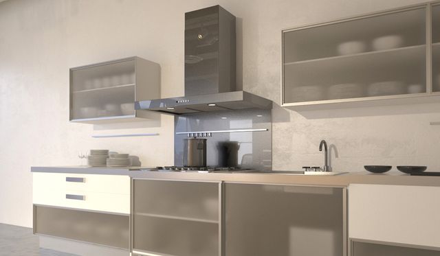 Faber Hoods Stilo 36" Wall Canopy Range Hood-Stainless Steel-3